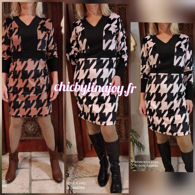 Robe pied de poule 