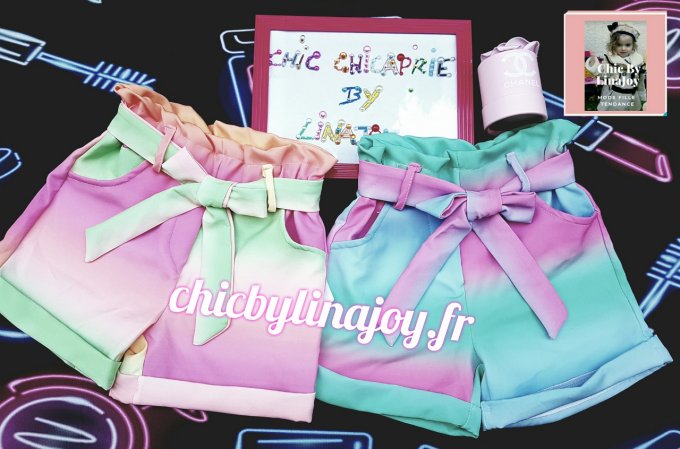 Chic Tie & Dye  short 14 ans 